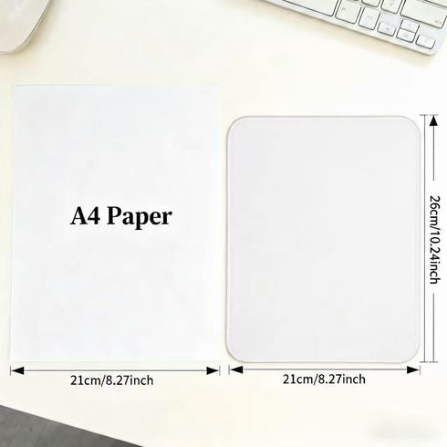 Kriture 10.2x8.3inches, 3mm, Mouse Pad with Stitched Edge, Non-Slip Rubber Base, Premium-Textured and Waterproof