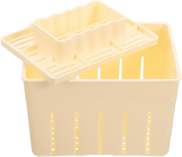 Toyvian Tofu Press Mould 140x105x95mm Homemade Bean Curd DIY Mold Kitchen Tofu