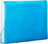 JAM PAPER Accordion Folders - 13 Pocket Plastic Expanding File, Letter Size, 9 x 13, Blue Grid, Sold Individually