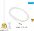PATIKIL 1.5M 4.9ft 10 Ceiling Pull Chain, Pcs Pulls String Extender with Flower Pendant for Fan Light Chandelier Table