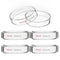 stonylab 5-Pack Glass Petri Dish with Lid, Borosilicate Cell Culture Dish Clear Autoclavable 120x25 mm