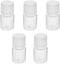 Othmro 10Pcs 5ml Plastic Bottles, Wide Mouth Laboratory Reagent Bottles for Sample Sealing Liquid Storage (Transparent)