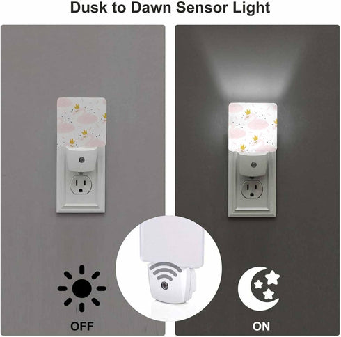 Chrobak LED Night Light,Cute Cartoon Swan LED Night Light Plug into Wall with Dusk to Dawn Light Sensor White Energy