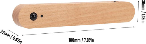 Fockety Motion Sensor Light, Wooden Under Cabinet Light Rechargeable LED Wall Night Motion Activated Night for Bedroom