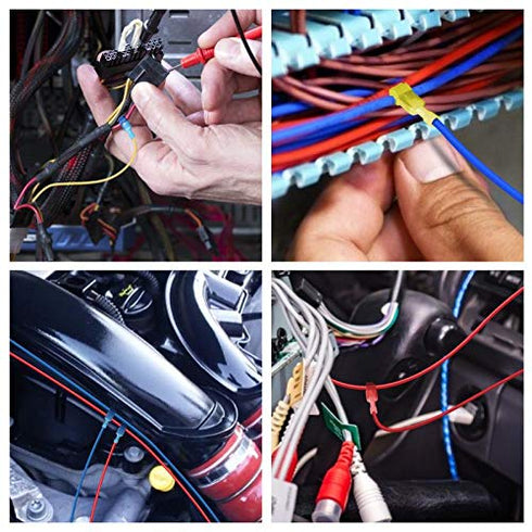TICONN 240Pcs T Tap Wire Connectors with Storage Case, T Wire Quick Splice Connector for Wiring
