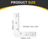 6Pcs 4.72"x4.72" (120x120mm, uxcell L-Shaped Brackets Corner Brace, Corner Bracket Shelf Bracket Right Angle Brackets