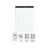 by STAPLES 8.5 11.75, 3Pack STAPLES Notepads, x Narrow Ruled, White
