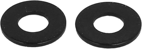 uxcell M3 x 7mm Black Zinc Plated Flat Washers, Gaskets, Spacers, 300PCS