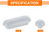 8Set uxcell Toilet Seat Buffer, Anti-Slip Plastic Toilet Seat Bumper Kit, Universal Buffer Toilet Lid Rubber Bumpers