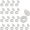 Zorveiio 100 Pcs Hinged Screw Cover Caps Plastic Shutter Caps Small Snap Covers,
