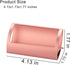 Metal Business Card Holder for Desk - Modern Aluminum Display Stand, Desktop Name Card Rack Organizer, Rose Gold