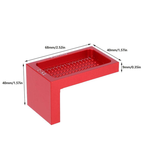 YWBL-WH TS-2 Woodworking Cross Calibration Ruler, British System T Type Scribing Marking Gauge Linear Measurement Tool