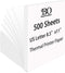 500 Sheets Single Thermal Paper 8.5 x 11 Inches US Letter Size