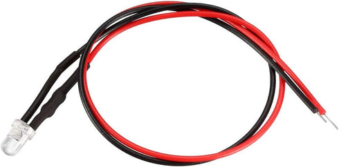 uxcell 12pcs Mixed Colour 3mm LEDs, Prewired Light, DC3-5V, 20cm Pre Wired LED