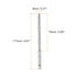 3pcs Nylon Bore Brush 8mm Dia Cleaning Wire Brush with Handle 1/4 Inch Hex Shank for Tubes, Ports, Bearings