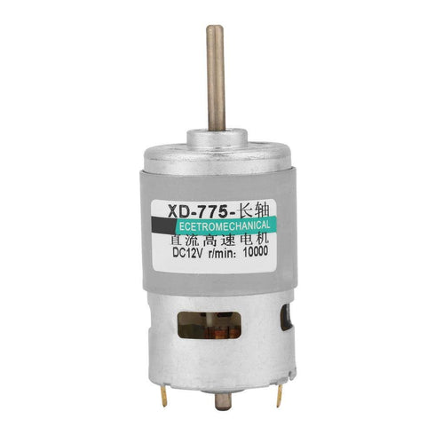 775 DC Motor, 12v High Power Extension Shaft DC Motor (12V 10000RPM)