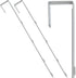 Over-The-Door Mirror Hanger, Adjustable 14.5-inch Set with Protective Lining, Perfect Height & Fit for Mirrors