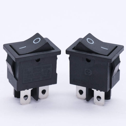 mxuteuk 5pcs Snap-in DPST Rocker Switch Toggle Power ON-Off Switch for Car Auto Boat Household Appliances