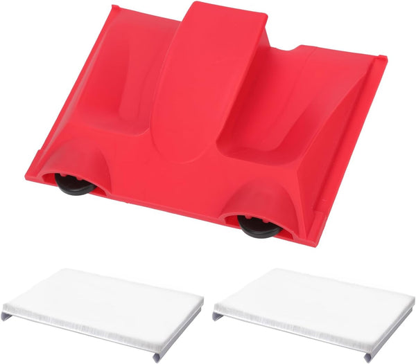 Paint Edger Trimmer with 2 Replacement Pad Refills, Edge Painting Tool for Wall Paint Pad Applicator, Trim Supplies