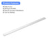 uxcell Square Aluminum Flat Bar, 2Pcs 1/8" Thick 0.6" Width 12" Length - 6061 Aluminum Flat Plate for Industrial