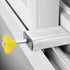 WANLIAN 1PCS Adjustable Door Window Lock Stopper, Thick Sliding Safety Anti-Theft Lock for Children, Plastic Steel