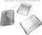 DOWEI 3 Pack Stainless Steel Trays, 13.5" X 10" Surgical Flat Bottom Trays for Dental Medical Body Piercing Lab Supplies