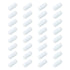 MECCANIXITY Magnetic Stirrer Mixer Stir Bar Rod, 15mm/0.59" PTFE Coating Magnet White for Laboratory 32Pcs