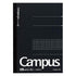 KOKUYO Campus Pre-Dotted Notebook, Semi A5, 5mm Grid Ruled, 40 Sheets, 80 Pages, Black (5 Pack)