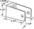 Prime-Line 656-6428 U-bracket for 1-1/4 In. Panels, Zinc Alloy, Chrome Plated with Fasteners (Single Pack)