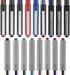 Vision Rollerball Pens Pack of 12, Violet Fine Point Pens with 0.7mm Medium Black Ink, Smooth Writing Bulk Office