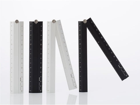 Midori 30cm Silver Multi Aluminium Ruler (42253006)
