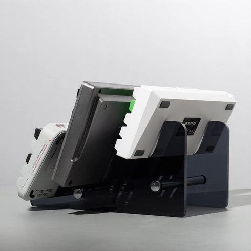 Sumgsn Black Mechanical Keyboard Holder, Transparent Acrylic Stand for Displaying Three Keyboards