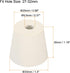 MECCANIXITY Rubber Tapered Plug 25mm to 33mm with Hole Test Tubes Bungs Stopper White for Lab Home 5 Pieces