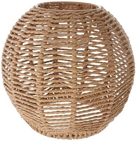 Koolouispoper Lampshade for Cover Table Lamp Rattan Lamp Pendant Light Vintage Hanging Lighter Cafe Restaurant Home