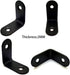 ZHome 303016MM 6Sets Metal L Shape Corner Brace Wall Shelves Hanging Bracket Joint Right Angle Bracket Fastener