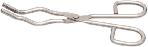 EISCO Crucible Tongs, with Bow - 4" Capacity - Stainless Steel - Flat Ends - 8.25" in Length by EISCO