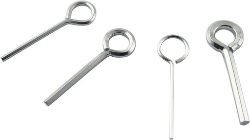 5IN1 Ring Allen Wrench Set - 5/64" 1/8" 5/32" 7/32" Allen Key Door Keys with Keychain for Panic Exit Device