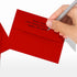 LUXPaper A2 Invitation Envelopes, 4 3/8" x 5 3/4", Holiday Red, 60lb Text, 50 Qty