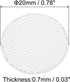 PATIKIL 20mm/0.78" Aluminum Foil Cap Liner, 150Pcs Resistant Tamper Induction Heat Sealer Sealing Liners for Glass Bottle Jar Lid