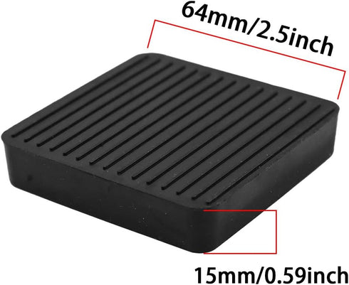 Non Slip Furniture Pads, SAFYY Square Rubber Anti Skid Caster Cups Leg Coasters, Couch, Chair, Feet, and Bed Stoppers with Anti-Sliding Floor Grip, Furniture Floor Protectors