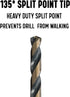 KFDHEX Series 5/16" Quick Change Hex Shank High Speed Steel Drill Bit, Pack of 12