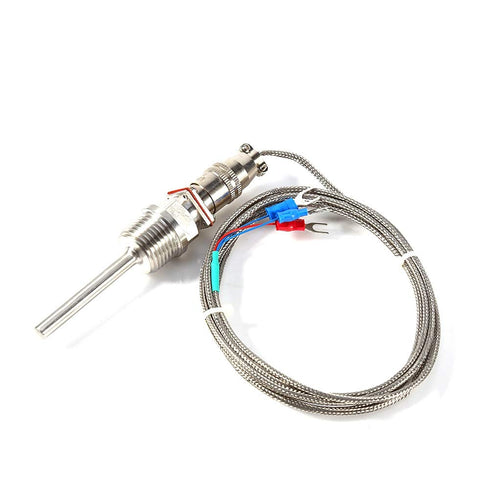 Akozon RTD PT100 Waterproof Temperature Sensor with 1/2" NPT Threads and 2 Meter Cable