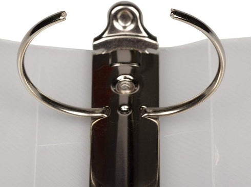 JAM PAPER Clear 2 Inch Plastic Binder - 3 Ring Binder - Sold Individually