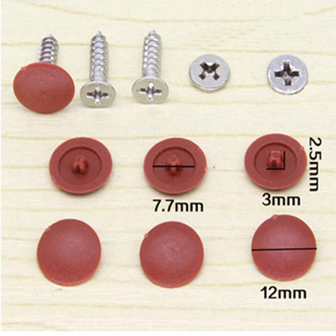 Screw Cap Covers, Decoration Tapping Cover, Plastic Screw Hole Pack of 500 (White)