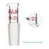 stonylab Glass Pour Out Adapter, Borosilicate Liquid Pouring Adapter with 14/20 Ground Inner Joint for Laboratory Supply
