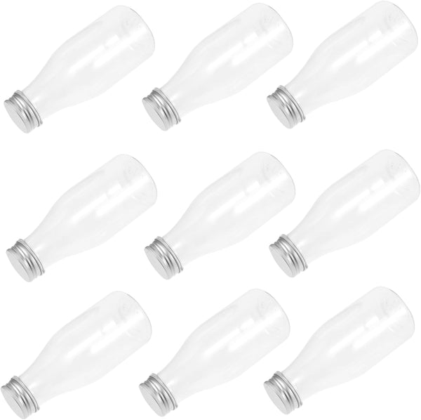 350ml Reusable Beverage Packing Bottles 10pcs Lidded Juice and Yogurt Containers for