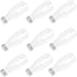 350ml Reusable Beverage Packing Bottles 10pcs Lidded Juice and Yogurt Containers for