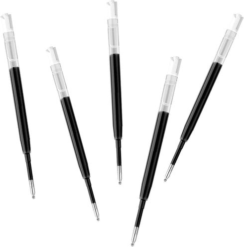 DunBong G2 Gel Ink Pen Refills, 0.5mm Fine Point for Retractable Gel Pens, Pack of 5 (Black)