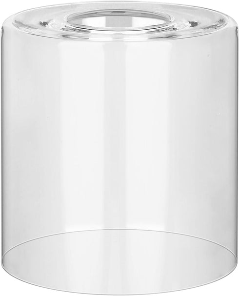 Zarbitta 1 Pack Clear Glass Lamp Shade Replacement, 5.7" H, 4" D,