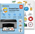 Vinyl Sticker Paper - Frosty Clear Printable Sticker Paper for Inkjet Printer, Quick Drying, Water Resistant, 8.5 x 11